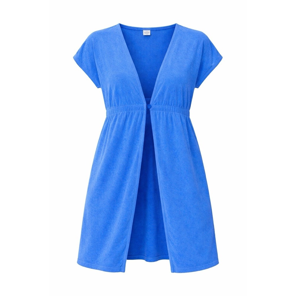 Jantzen Terry Cloth Cover Up Women's Large Blue Swim Beach Pool Dress